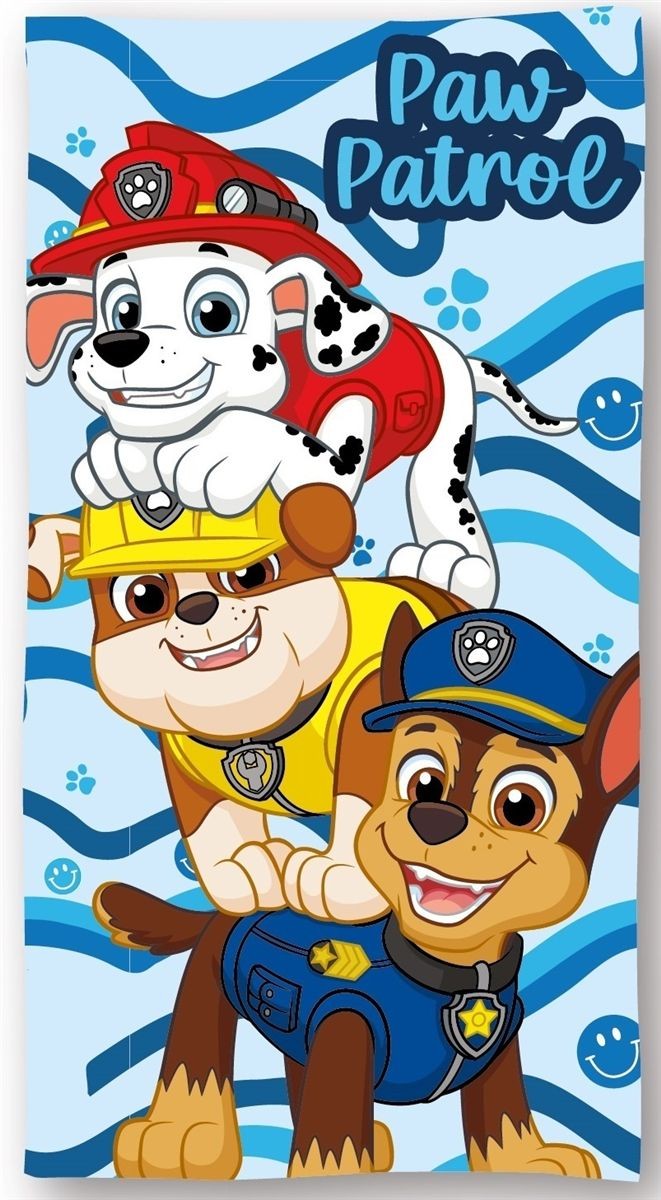 Πετσέτα Θαλάσσης Παιδική Quick Dry Microfiber 70x140εκ. Nickelodeon Paw Patrol 018 Sky Blue Dimcol (Ύφασμα: Microfiber, Χρώμα: Γαλάζιο ) - DimCol - 54460912101