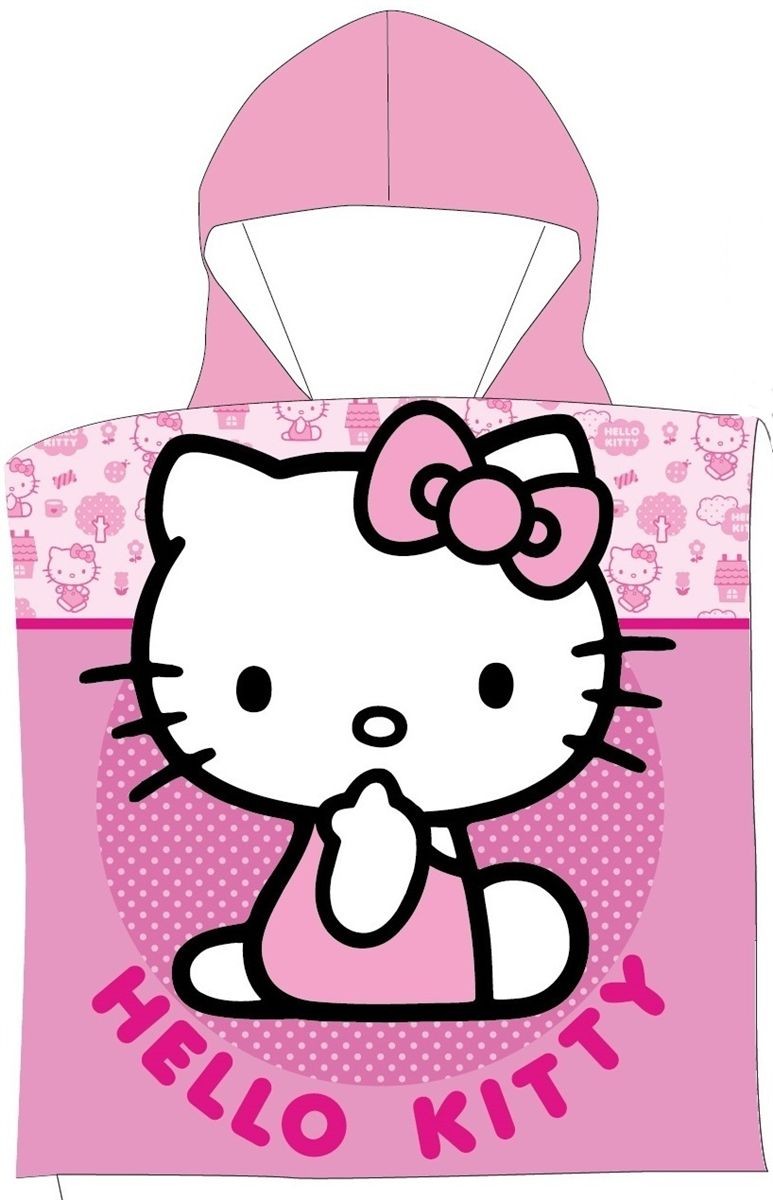Πόντσο Θαλάσσης Quick Dry Microfiber 50x100εκ. Sanrio Hello Kitty 172 Pink Dimcol (Ύφασμα: Microfiber, Χρώμα: Ροζ) - DimCol - 54463144043