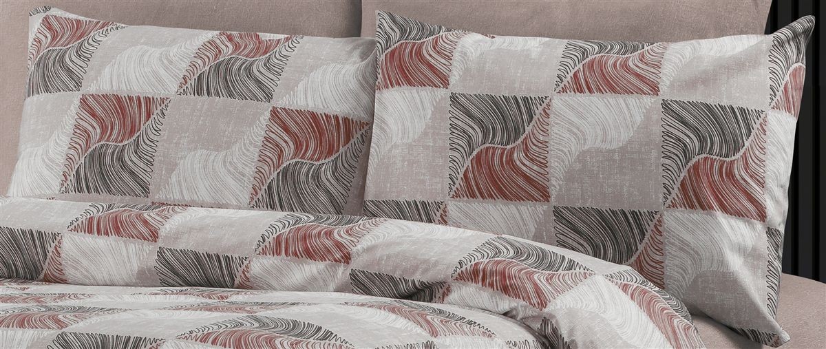 Μαξιλαροθήκη Φάκελος Polycotton 50x70εκ. Κλεοπάτρα 611 Red-Black DimCol (Χρώμα: Μαύρο, Ύφασμα: 70% Βαμβάκι-30% Polyester) - DimCol - 33311647074
