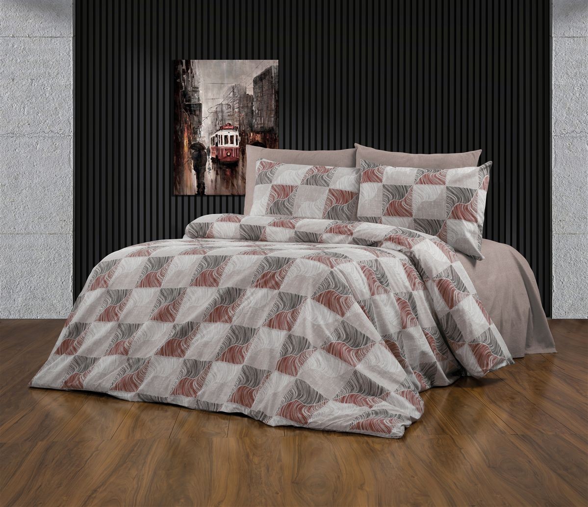 Παπλωματοθήκη Polycotton Υπέρδιπλη 220x240εκ. Κλεοπάτρα