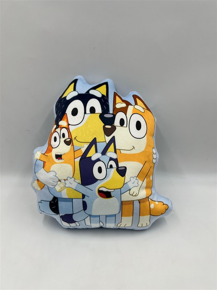 Διακοσμητικό Μαξιλάρι 3D Velboa 35εκ. BBC Studios Bluey