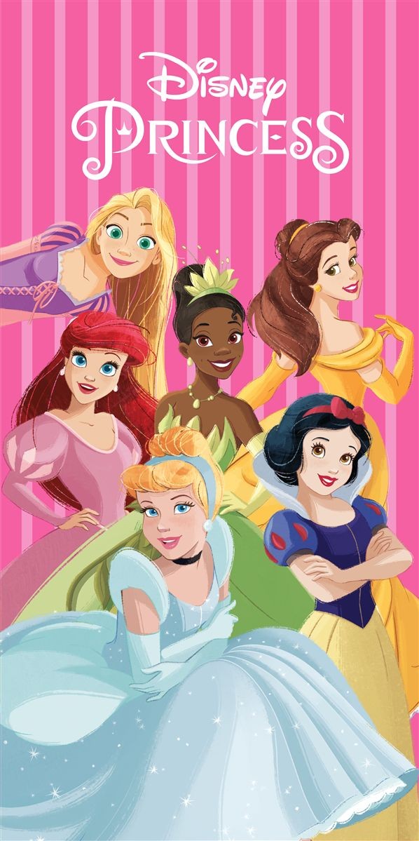 Πετσέτα Θαλάσσης Παιδική Quick Dry Microfiber 70x140εκ. Disney Home Princess 552 Fuchsia-Pink Dimcol (Ύφασμα: Microfiber, Χρώμα: Ροζ) - DimCol - 54460912072
