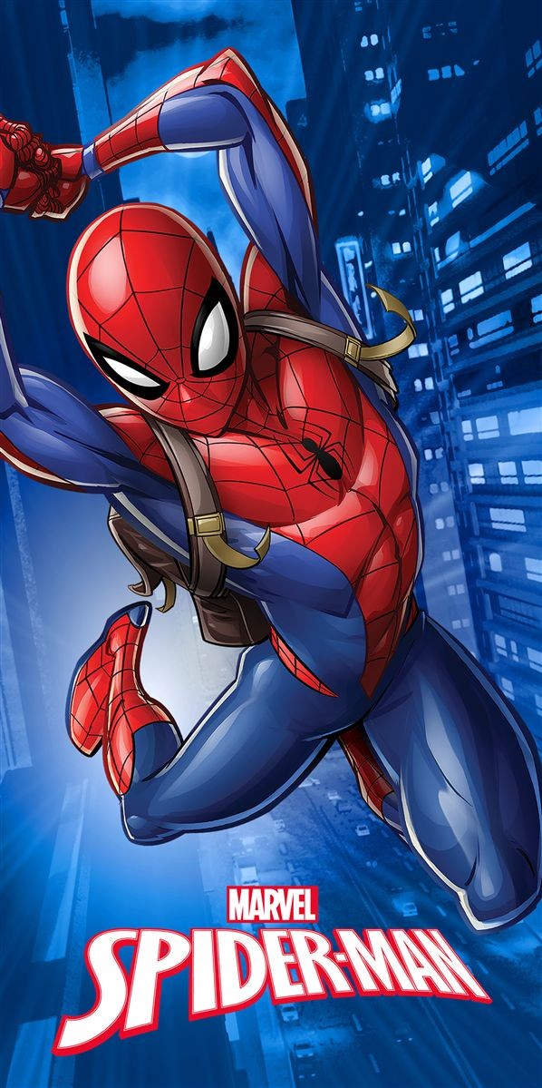 Πετσέτα Θαλάσσης Παιδική Quick Dry Microfiber 70x140εκ. Marvel Spiderman 375 Blue Dimcol (Ύφασμα: Microfiber, Χρώμα: Μπλε) - DimCol - 54460912075