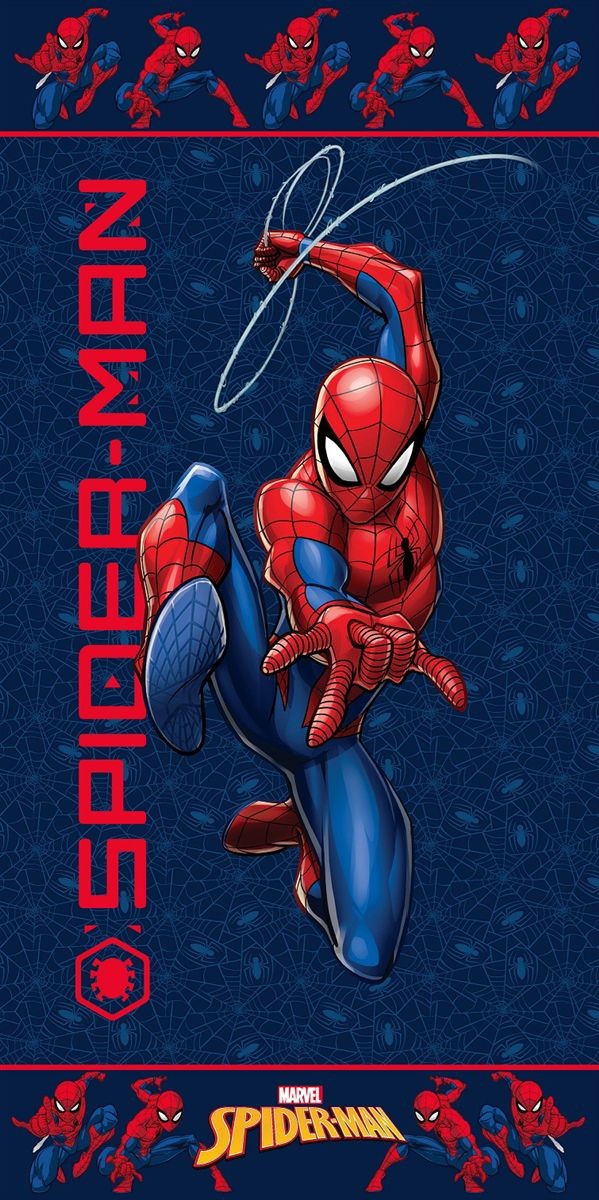 Πετσέτα Θαλάσσης Παιδική Quick Dry Microfiber 70x140εκ. Marvel Spiderman 558 Dark Blue Dimcol (Ύφασμα: Microfiber, Χρώμα: Μπλε) - DimCol - 54460912080