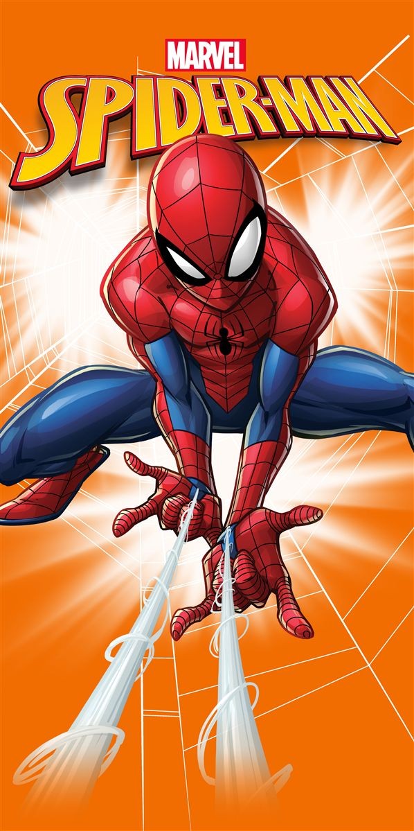 Πετσέτα Θαλάσσης Παιδική Quick Dry Microfiber 70x140εκ. Marvel Spiderman 532 Πορτοκαλί Dimcol (Ύφασμα: Microfiber, Χρώμα: Πορτοκαλί) - DimCol - 54460912077