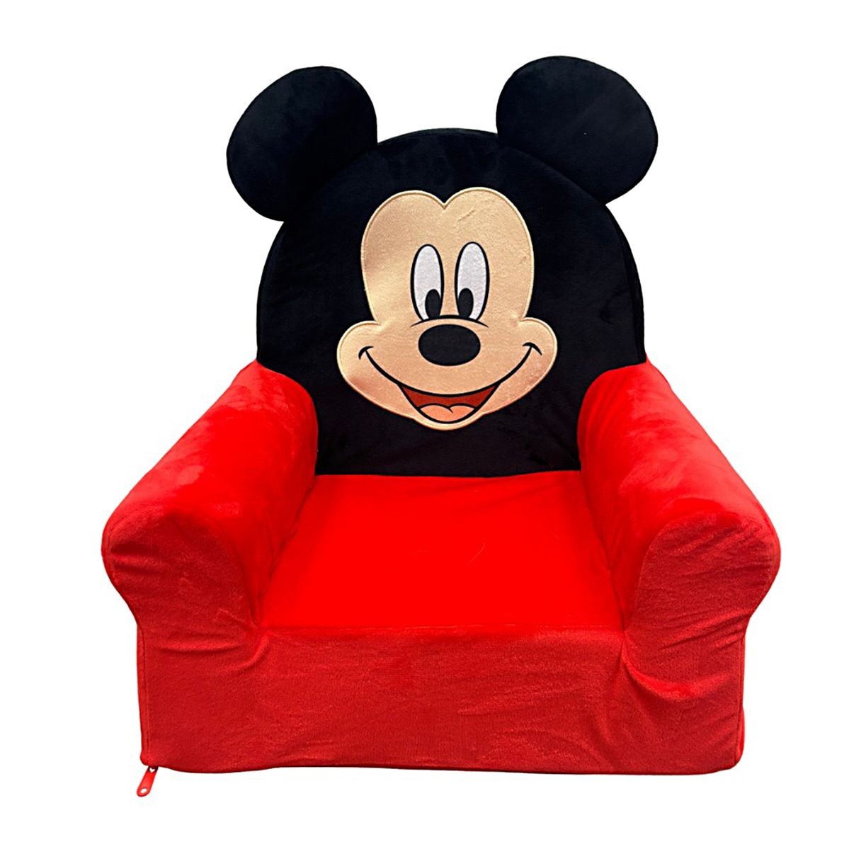 Πολυθρόνα Velboa Disney Home Mickey 48 Red-Black 34x47x48εκ. Dimcol (Χρώμα: Μαύρο, Ύφασμα: Velboa) - DimCol - 52445280003