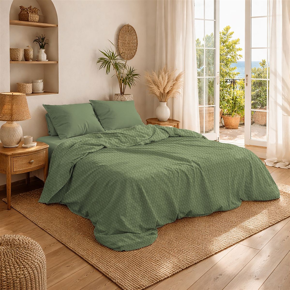 Κουβέρτες, Παπλώματα 24home - ΣΗΜΑΝΤΙΚΟ: Σε περίπτωση διαφοράς τιμής από το κατάστημα ισχύει παντα και μόνο η τιμή του καταστήματος Κουβέρτα Βαμβακερή Υπέρδιπλη 225x270εκ. Πικέ Olive Dimc