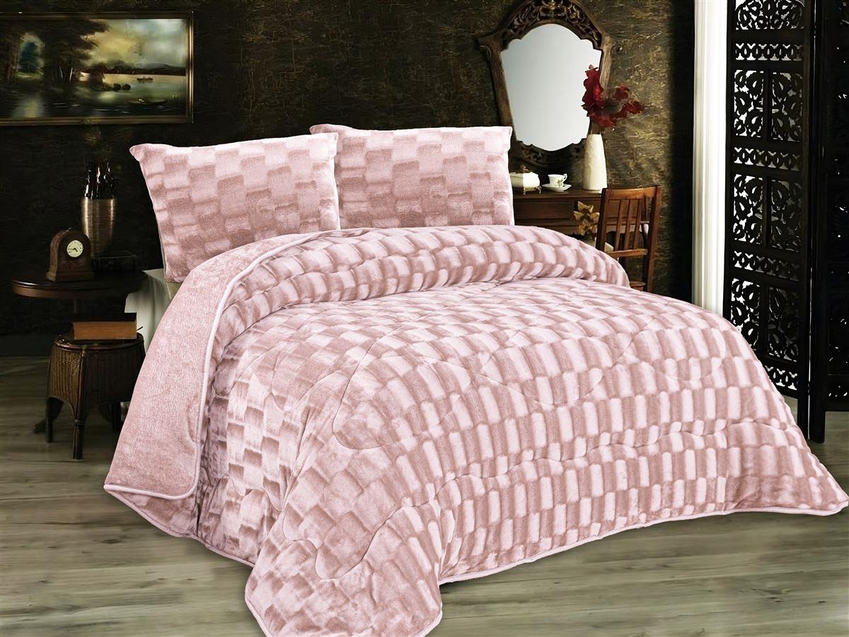 Κουβερτοπάπλωμα Fleece Μονό 160x220εκ. 1940 Salmon Rose DimCol (Ύφασμα: Polyester, Χρώμα: Ροζ, Μέγεθος: Μονά) - DimCol - 33421006042
