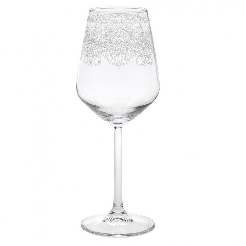Ποτήρι Κρασιού Helen ESPIEL 490ml RAB444K6 (Υλικό: Γυαλί, Χρώμα: Διάφανο , Μέγεθος: Κολωνάτο) - ESPIEL - RAB444K6-1 110862