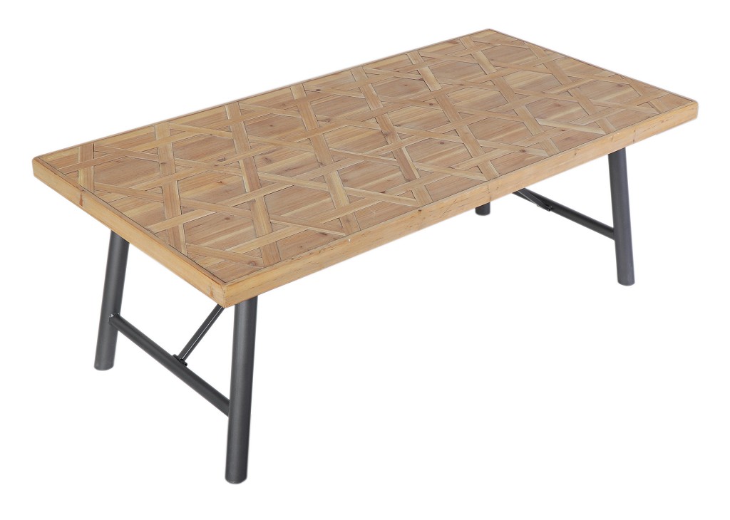 Έπιπλα σαλονιού 24home - ΣΗΜΑΝΤΙΚΟ: Σε περίπτωση διαφοράς τιμής από το κατάστημα ισχύει παντα και μόνο η τιμή του καταστήματος Τραπεζάκι Μεταλλικό - Ξύλινο 120x60x44,5εκ. ESPIEL DIL1