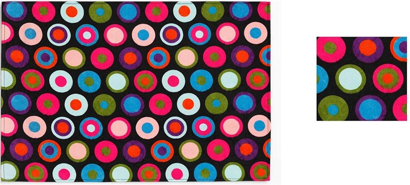 ESPIEL Σουβέρ Σετ 6τμχ Polyester ESPIEL 10x10εκ. HEN105 (Ύφασμα: Polyester) - ESPIEL - HEN105