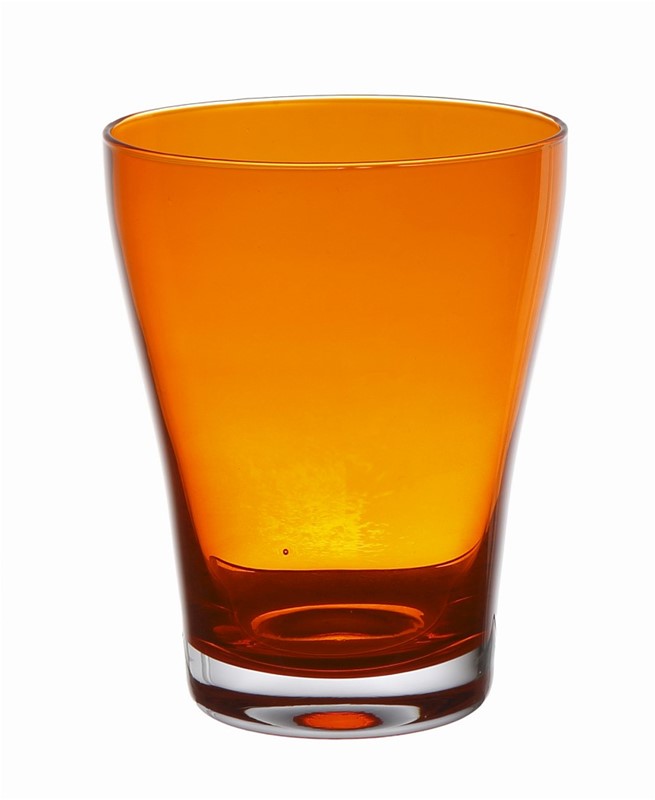 Ποτήρι Σετ 6τμχ ESPIEL 8x10,5εκ. LAS107 (Υλικό: Γυαλί, Χρώμα: Πορτοκαλί, Μέγεθος: Σωλήνας) - ESPIEL - LAS107 48383