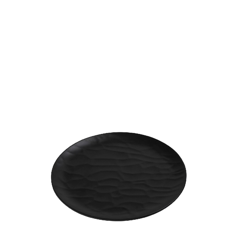 Πιάτο Γλυκού Μελαμίνης Black Wavy Matt ESPIEL 19εκ. MLB342K72-6 (Σετ 6 Τεμάχια) (Υλικό: Μελαμίνη, Χρώμα: Μαύρο, Μέγεθος: Μεμονωμένο) – ESPIEL – MLB342K72-6