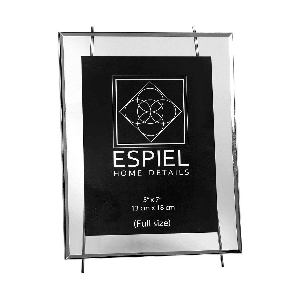 Κορνίζα Μεταλλική Ασημί ESPIEL 15x20εκ. FAM506 (Υλικό: Μεταλλικό, Χρώμα: Ασημί ) - ESPIEL - FAM506
