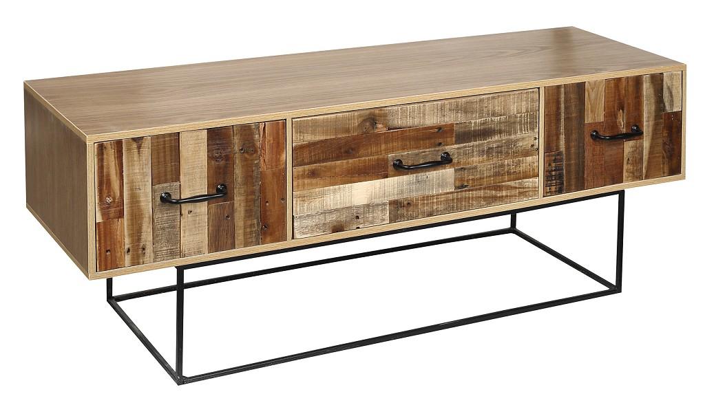 ESPIEL Έπιπλο τηλεόρασης Mdf-Ξύλο Ελάτου ESPIEL 120x35x45εκ. FOP213 (Υλικό: Ξύλο) - ESPIEL - FOP213