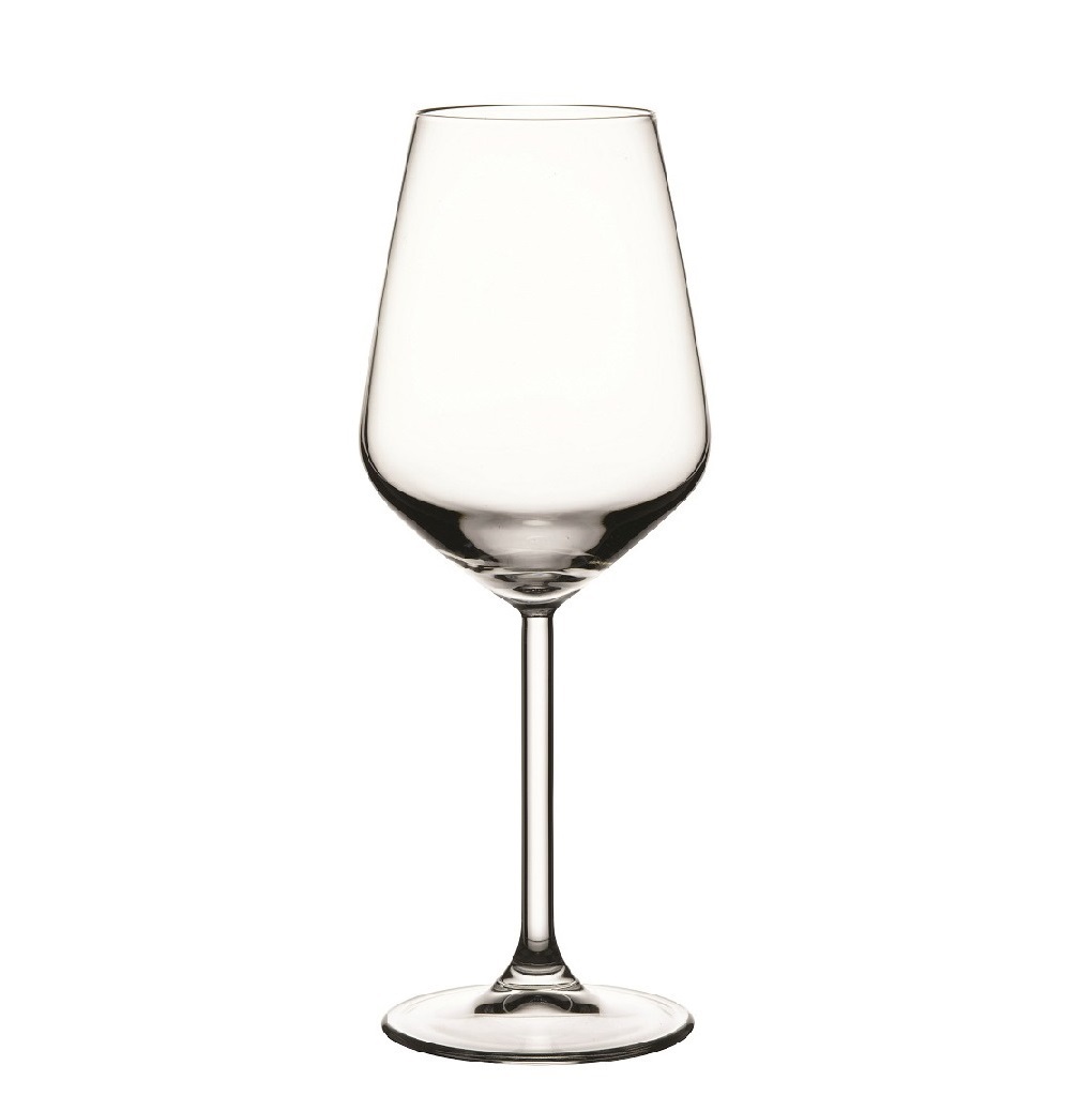Ποτήρι Κρασιού Γυάλινο ESPIEL Allegra 350ml SP440080K2 (Σετ 2 Τεμάχια) (Υλικό: Γυαλί, Χρώμα: Διάφανο , Μέγεθος: Κολωνάτο) - ESPIEL - SP440080K2