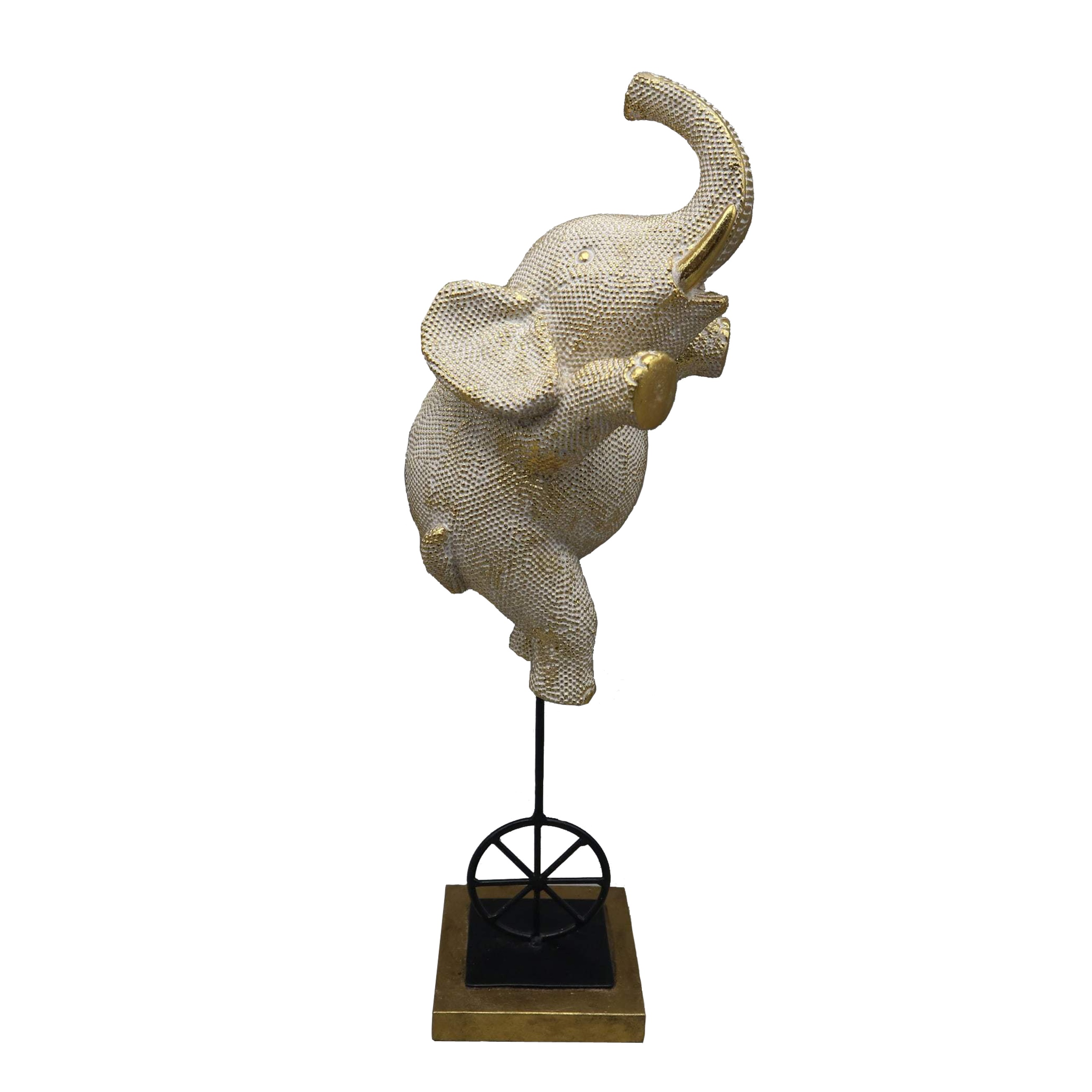 Διακοσμητικός Επιτραπέζιος Ελέφαντας Polyresin Χρυσό ESPIEL 15,3x15,1x42,4εκ. FIG220 (Υλικό: Polyresin, Χρώμα: Χρυσό ) - ESPIEL - FIG220 140426