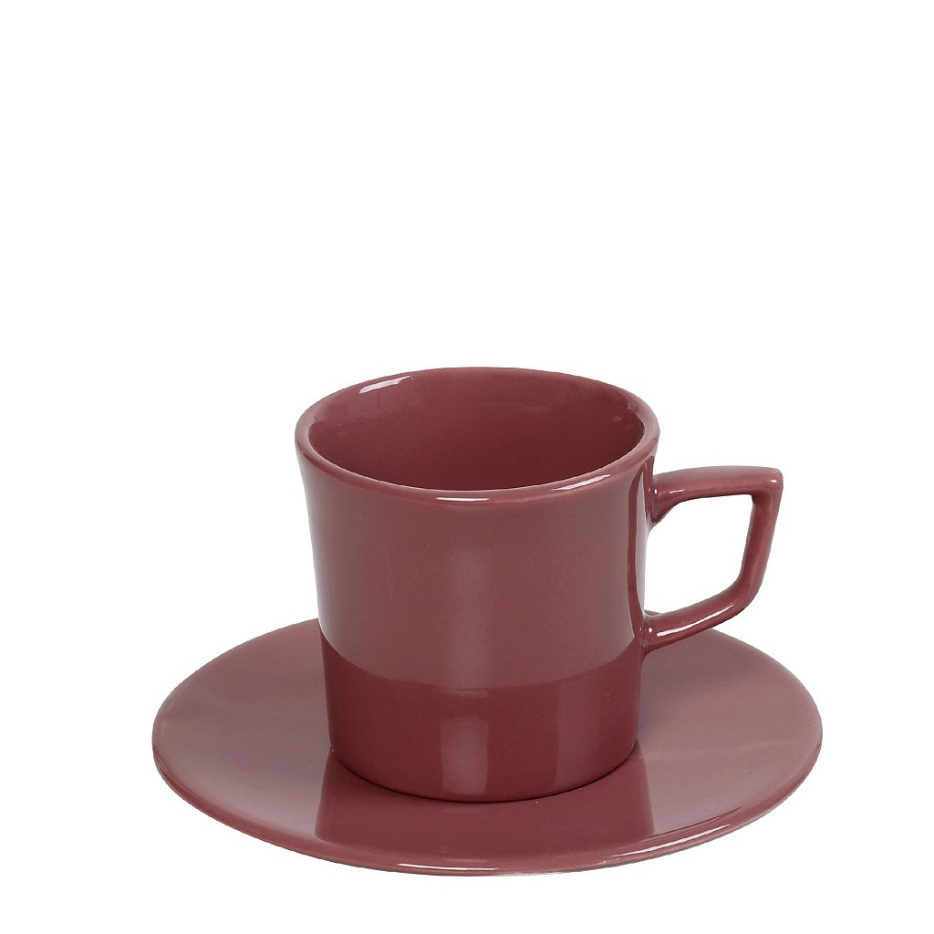 Φλυτζάνι Espresso Stoneware Pomegranate Dusty Pink Essentials ESPIEL 100ml OWD105K6 (Σετ 6 Τεμάχια) (Χρώμα: Ροζ, Υλικό: Stoneware) - ESPIEL - OWD105K6