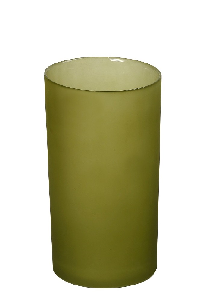 Βάζο Γυάλινο Lime Caprice ESPIEL 13x13x24εκ. DAC1710 (Υλικό: Γυαλί, Χρώμα: Lime) - ESPIEL - DAC1710