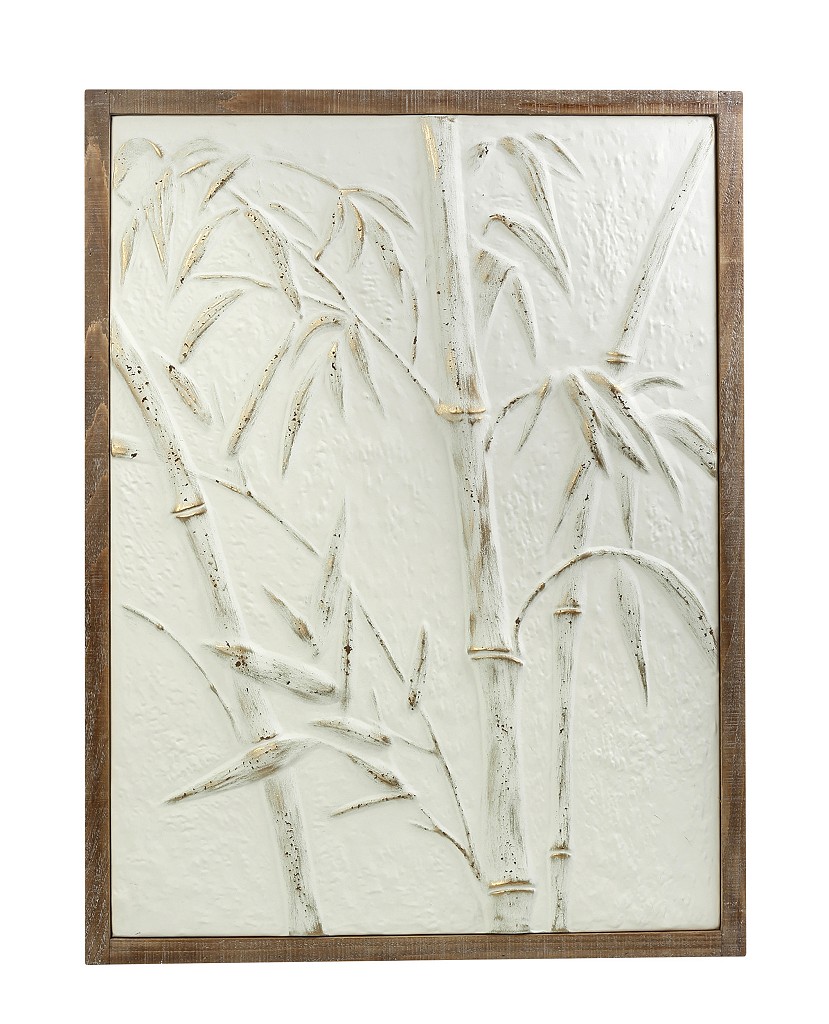 Πίνακας Ξύλινος-Μεταλλικός Λευκός ESPIEL 64,5x3,8x85εκ.