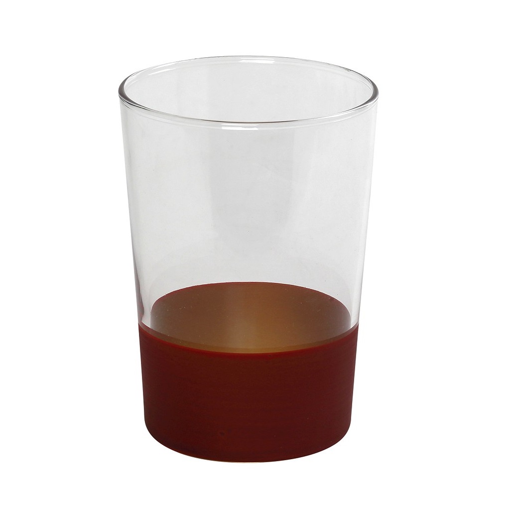 Ποτήρι Νερού Red-Gold Alfa ESPIEL 510ml RAB636K6 (Σετ 6 Τεμάχια) (Υλικό: Γυαλί, Χρώμα: Κόκκινο, Μέγεθος: Σωλήνας) - ESPIEL - RAB636K6