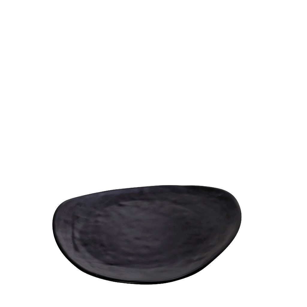 Πιάτο Γλυκού Μελαμίνης Black Wavy Matt ESPIEL 19×20εκ. MLB3201K48-6 (Σετ 6 Τεμάχια) (Υλικό: Μελαμίνη, Χρώμα: Μαύρο, Μέγεθος: Μεμονωμένο) – ESPIEL – MLB3201K48-6