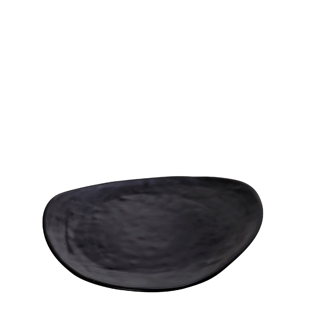 Πιάτο Φρούτου Μελαμίνης Black Wavy Matt ESPIEL 26×24εκ. MLB3202K30-6 (Σετ 6 Τεμάχια) (Υλικό: Μελαμίνη, Χρώμα: Μαύρο, Μέγεθος: Μεμονωμένο) – ESPIEL – MLB3202K30-6