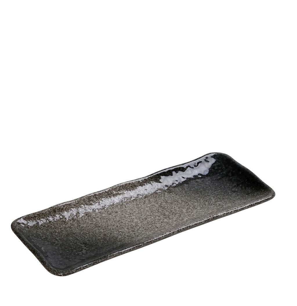 Διακοσμητικά και αξεσουαρ κουζίνας 24home - ΣΗΜΑΝΤΙΚΟ: Σε περίπτωση διαφοράς τιμής από το κατάστημα ισχύει παντα και μόνο η τιμή του καταστήματος Πιατέλα Σερβιρίσματος Ορθογώνια Stoneware Γκρι Kenya ES