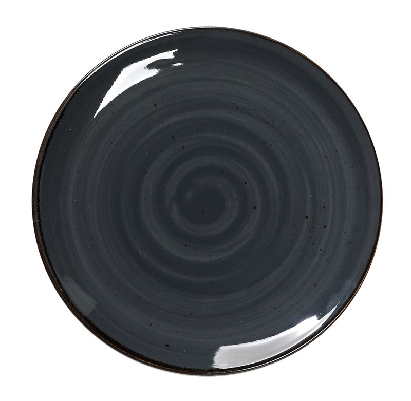 Πιάτο Ρηχό Πορσελάνης Terra Grey ESPIEL 24,5x2εκ. TLG102K6 (Σετ 6 Τεμάχια) (Υλικό: Πορσελάνη, Χρώμα: Μαύρο, Μέγεθος: Μεμονωμένο) - ESPIEL - TLG102K6