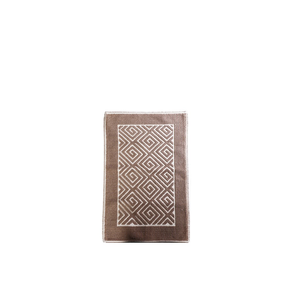 ESPIEL Ταπέτο Polycotton Labyrinth Brown ESPIEL 40x60εκ. LAX201 (Χρώμα: Καφέ, Ύφασμα: 90%Βαμβάκι-10%Polyester) - ESPIEL - LAX201