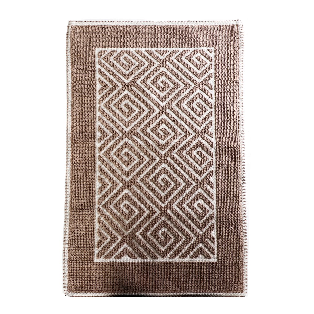 Χαλί Polycotton Labyrinth Brown ESPIEL 140x200εκ. LAX22