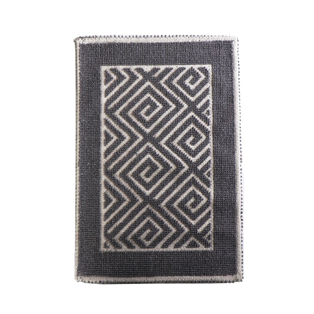 ESPIEL - ΣΗΜΑΝΤΙΚΟ: Σε περίπτωση διαφοράς τιμής από το κατάστημα ισχύει παντα και μόνο η τιμή του καταστήματος Χαλί Polycotton Labyrinth Grey ESPIEL 140x200εκ. LAX222