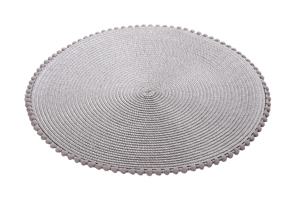ESPIEL Σουπλά Polyester Ασημί ESPIEL 38εκ. PUL506K6 (Σετ 6 Τεμάχια) (Ύφασμα: Polyester, Χρώμα: Ασημί ) - ESPIEL - PUL506K6