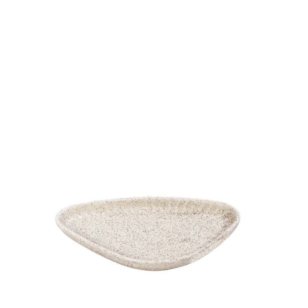 Πιάτο Γλυκού Τριγωνικό Stoneware Gobi White-Sand Matte ESPIEL 15×8,5×2εκ. OW2030K6 (Σετ 6 Τεμάχια) (Χρώμα: Λευκό, Υλικό: Stoneware, Μέγεθος: Μεμονωμένο) – ESPIEL – OW2030K6