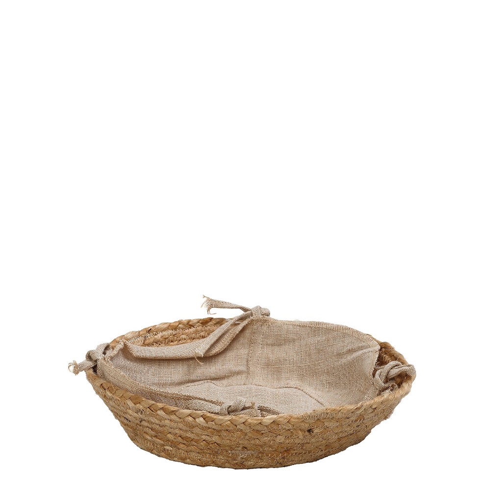 Ψωμιέρα Jute-Cotton Μπεζ ESPIEL 24x24x7εκ. AMN101 (Ύφασμα: Βαμβάκι 100%, Χρώμα: Μπεζ) – ESPIEL – AMN101
