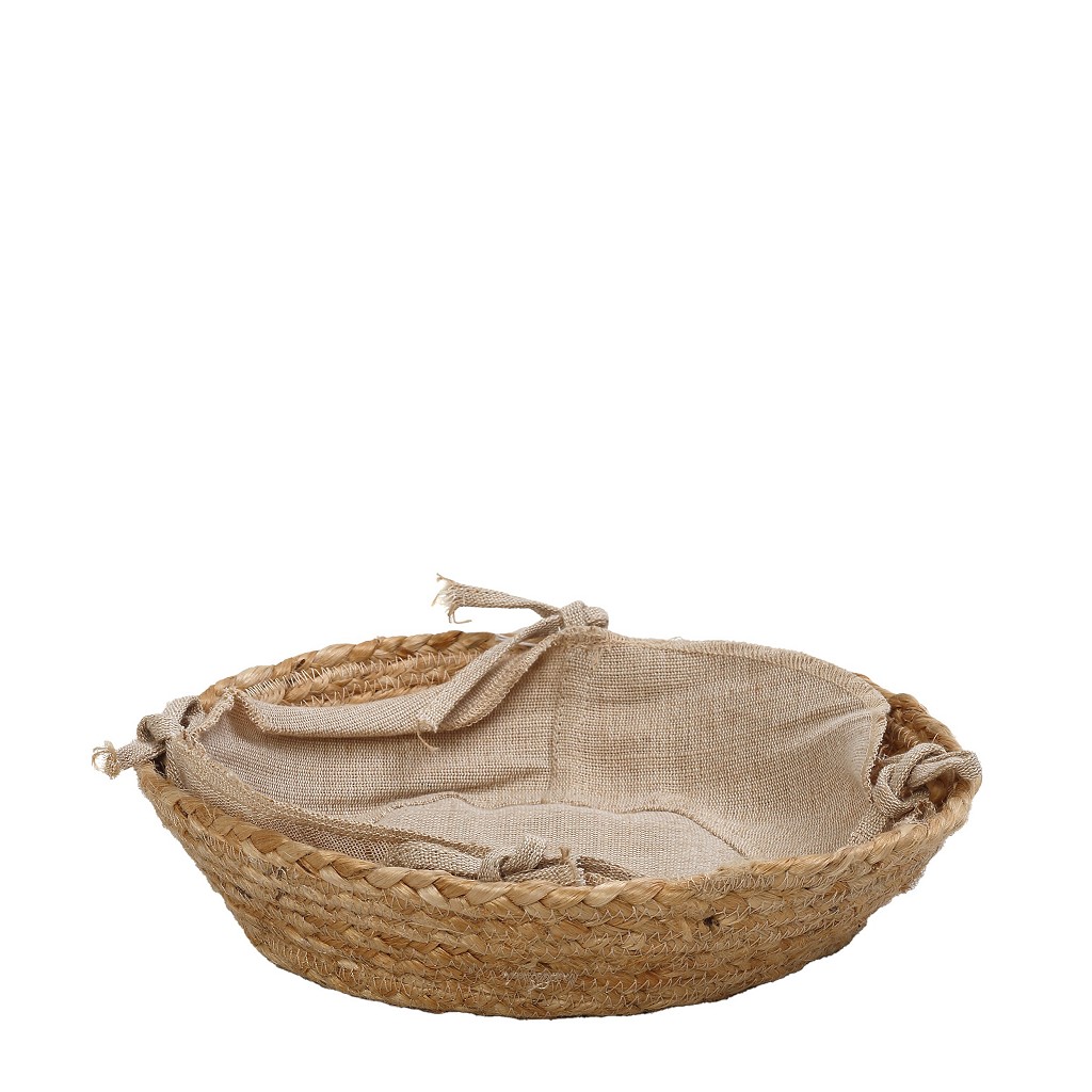 Ψωμιέρα Jute-Cotton Μπεζ ESPIEL 33x33x8εκ. AMN102 (Ύφασμα: Βαμβάκι 100%, Χρώμα: Μπεζ) – ESPIEL – AMN102
