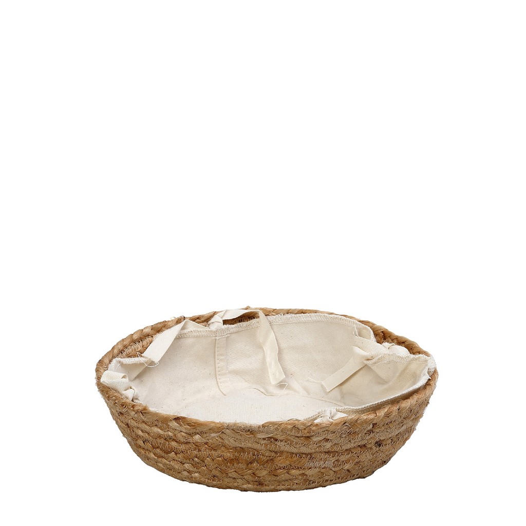 Ψωμιέρα Jute-Cotton Μπεζ ESPIEL 24x24x7εκ. AMN103 (Ύφασμα: Βαμβάκι 100%, Χρώμα: Μπεζ) – ESPIEL – AMN103