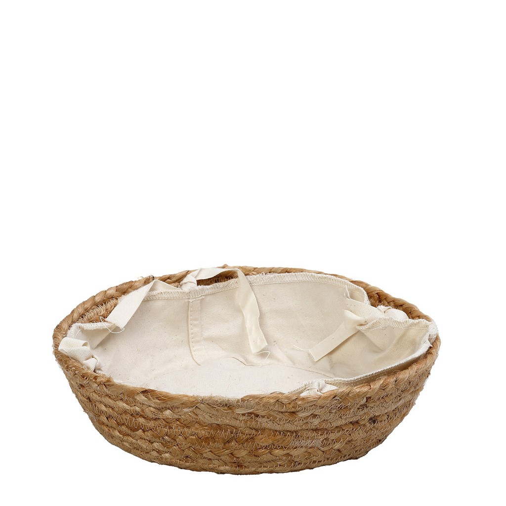 Ψωμιέρα Jute-Cotton Μπεζ ESPIEL 33x33x8εκ. AMN104 (Ύφασμα: Βαμβάκι 100%, Χρώμα: Μπεζ) – ESPIEL – AMN104