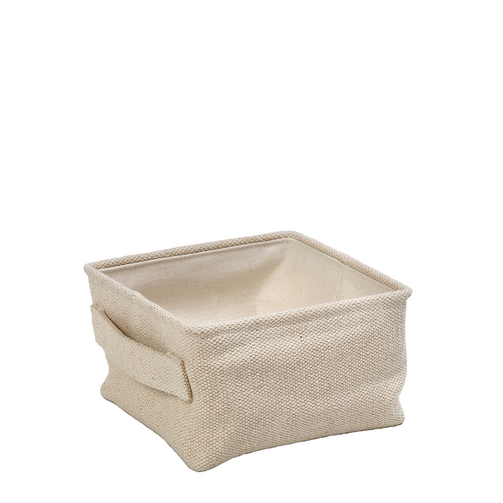 ESPIEL Ψωμιέρα Cotton-Jute Μπεζ ESPIEL 15x15x9εκ. AMN119 (Ύφασμα: Βαμβάκι 100%, Χρώμα: Μπεζ) - ESPIEL - AMN119