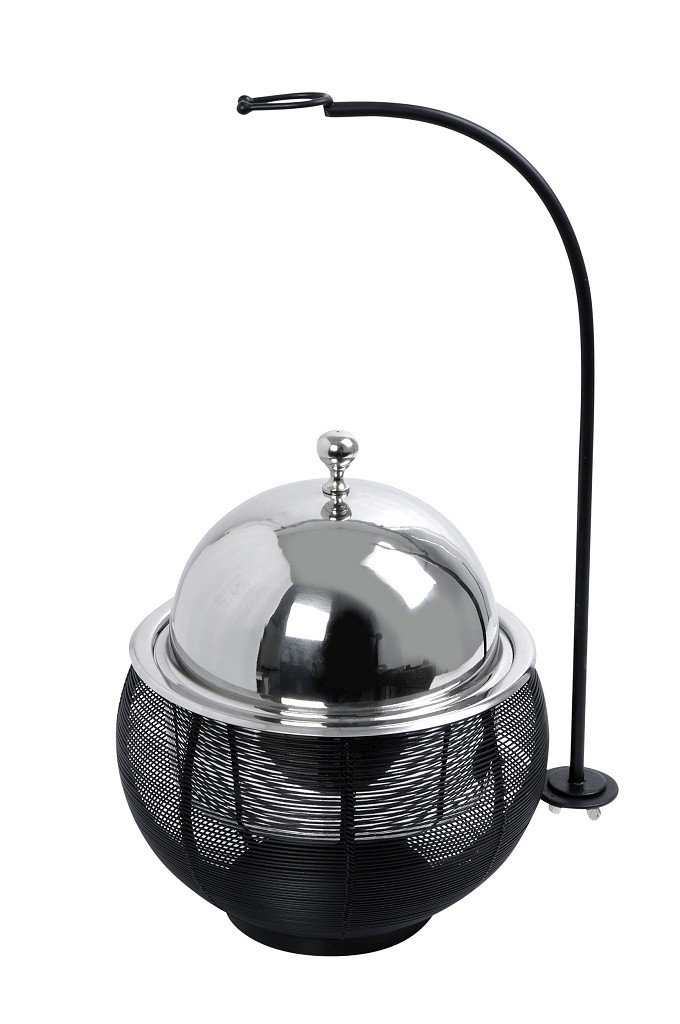 Επιτραπέζιο Θερμαινόμενο Σκεύος Μαύρο Chaffing Dish Gel Wax ESPIEL 35x35x39-60,5εκ.-4,5lt TAF114 (Υλικό: Ανοξείδωτο, Χρώμα: Μαύρο) - ESPIEL - TAF114