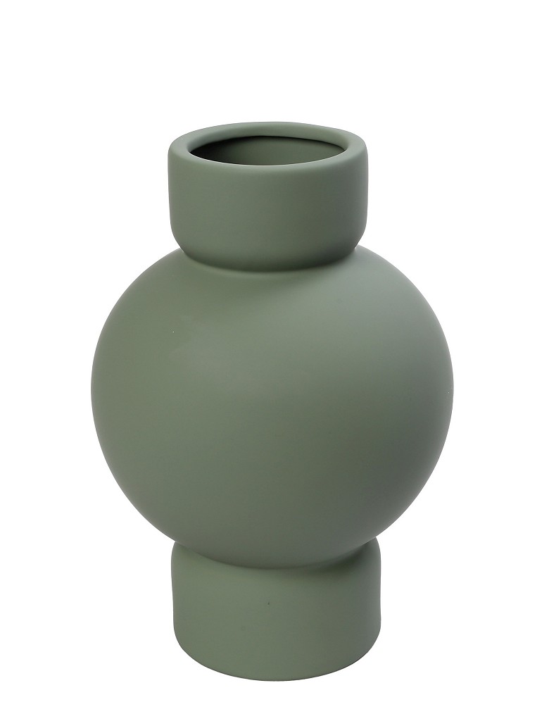 Βάζο Κεραμικό Πράσινο ESPIEL 17,5x25,5εκ. KLA302K1 (Υλικό: Κεραμικό, Χρώμα: Πράσινο ) - ESPIEL - KLA302K1