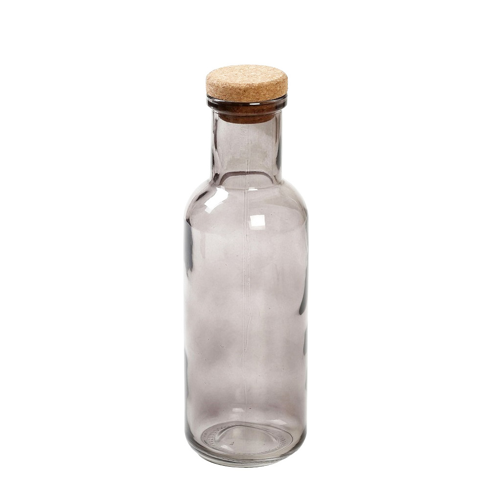 Μπουκάλι Γυάλινο Φιμέ Με Φελλό ESPIEL 1000ml-8,7x27,8εκ. DOP112K12 (Σετ 12 Τεμάχια) (Υλικό: Γυαλί) - ESPIEL - DOP112K12