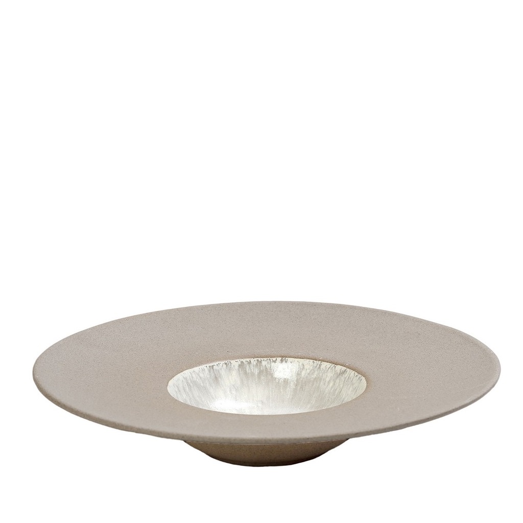 ESPIEL Πιάτο Φαγητού Βαθύ Risotto Stoneware Μπεζ Spirit ESPIEL 27x27x5,8εκ. NIC705K2 (Σετ 2 Τεμάχια) (Χρώμα: Μπεζ, Υλικό: Stoneware) - ESPIEL - NIC705K2