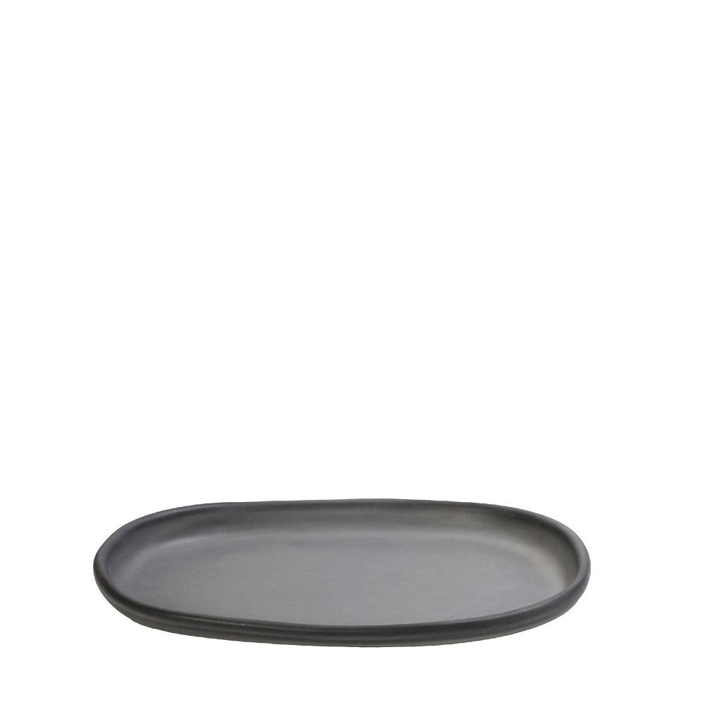 Πιάτο Φρούτου Οβάλ Stoneware Γκρι Canyon ESPIEL 21x13,5