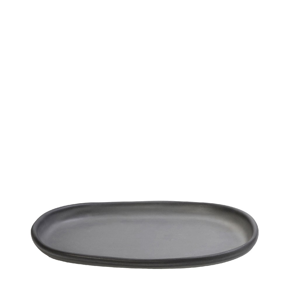 Πιάτο Φαγητού Οβάλ Stoneware Γκρι Canyon ESPIEL 25,5x17