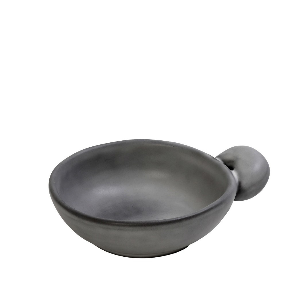 Μπωλ Σερβιρίσματος Με Λαβή Stoneware Γκρι Canyon ESPIEL