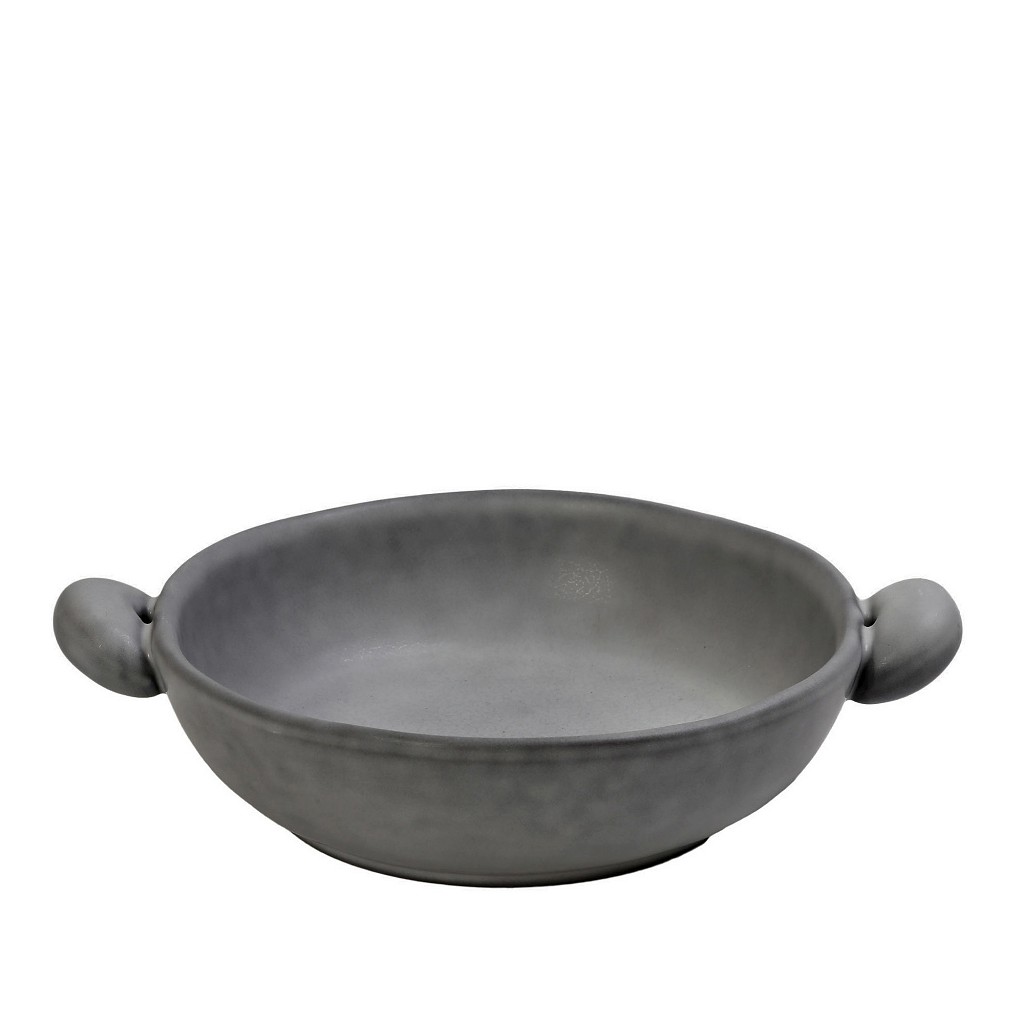 ESPIEL Σαλατιέρα Με Λαβές Stoneware Γκρι Canyon ESPIEL 25x18x8εκ. GMT412K2 (Σετ 2 Τεμάχια) (Χρώμα: Γκρι, Υλικό: Stoneware) - ESPIEL - GMT412K2