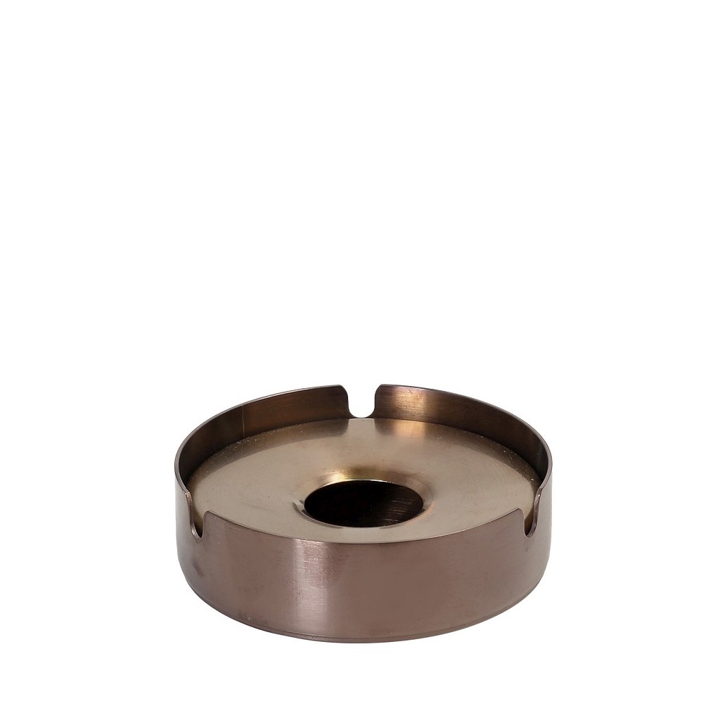 Διακοσμητικά Επιτραπέζια 24home - ΣΗΜΑΝΤΙΚΟ: Σε περίπτωση διαφοράς τιμής από το κατάστημα ισχύει παντα και μόνο η τιμή του καταστήματος Σταχτοδοχείο Αντιανεμικό Ανοξείδωτο Μπρονζέ ESPIEL 10x1