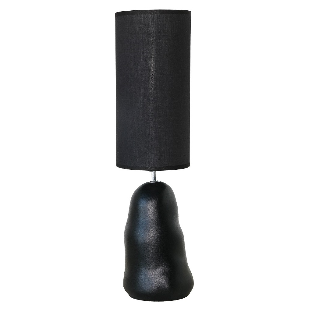 Φωτιστικό Επιτραπέζιο Κεραμικό Μαύρο ESPIEL 14,5x14,5x56,5εκ. HAP335 (Υλικό: Κεραμικό, Χρώμα: Μαύρο) - ESPIEL - HAP335