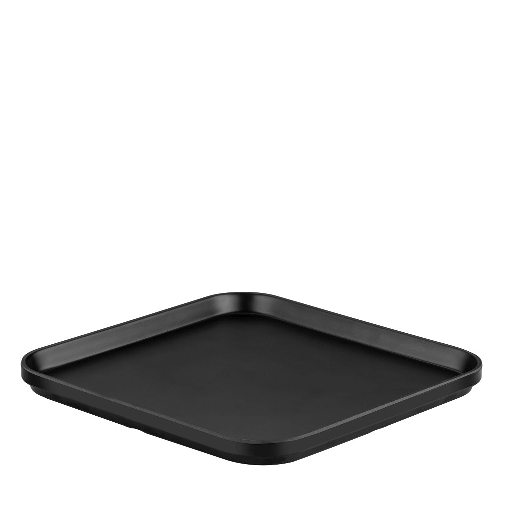 Πιάτο Φαγήτου Τετράγωνο Μελαμίνης Black Gravity Matt ES